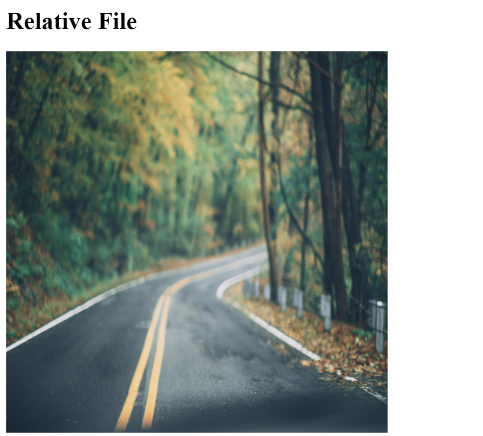 example of Relative file 