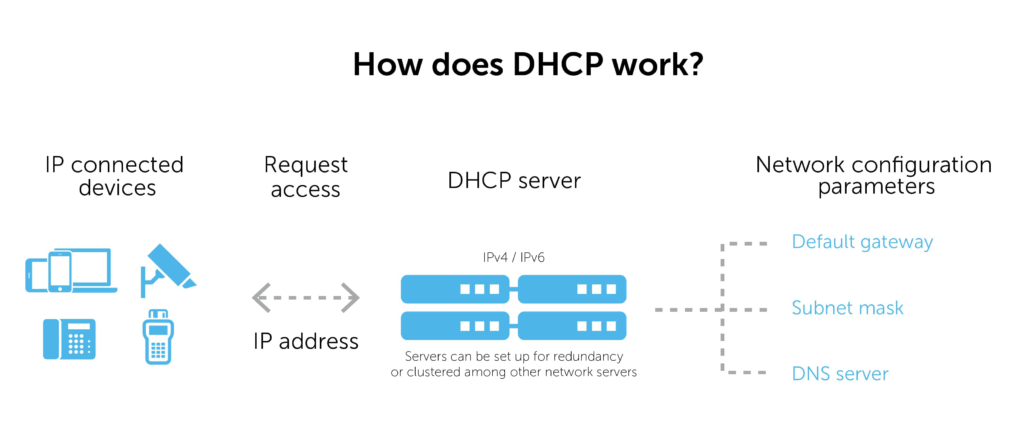 DHCP works in networking 