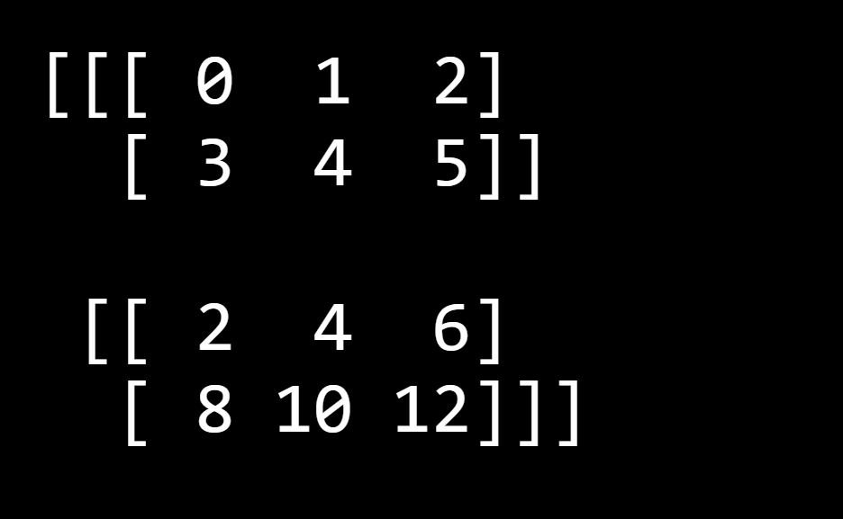 example of 3-d array