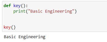 Example of Calling Function in Python