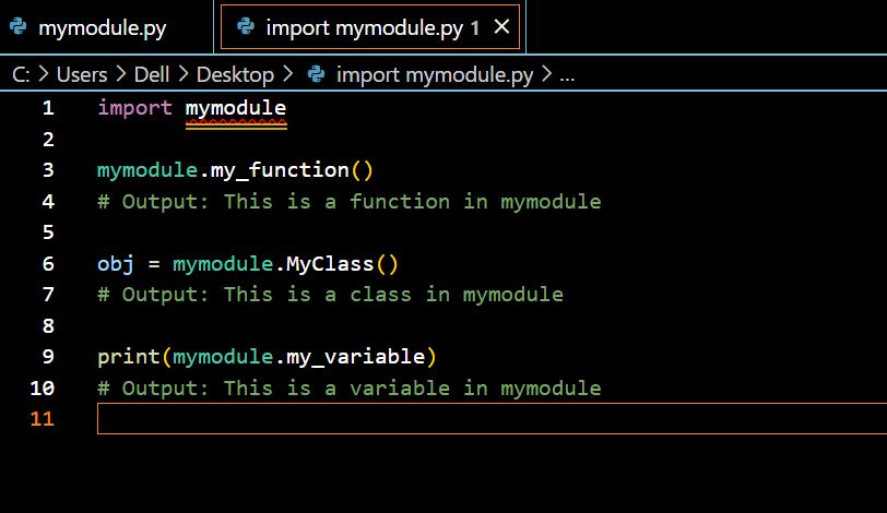 Example of Module in Python