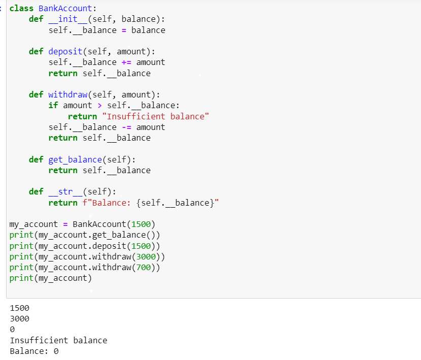Example of Encapsulation in Python